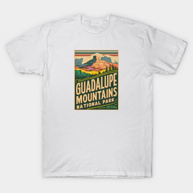 Vintage Guadalupe Mountains National Park T-Shirt by Perspektiva